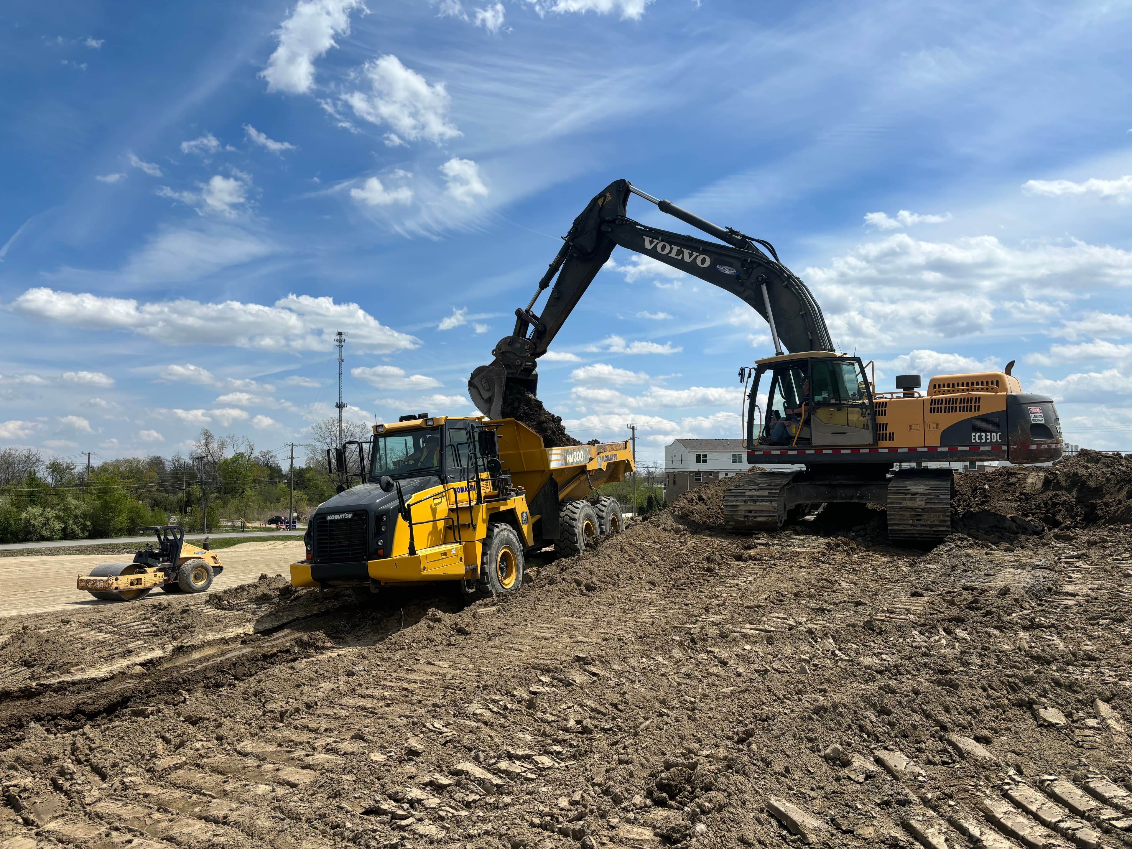 Roadway & Sub-Base Construction: Soil stabilization, compaction, and precision grading for a new county access road.